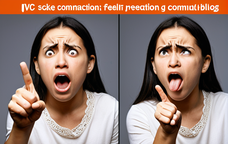 **
A split-screen image. On one side, a frustrated person yelling and pointing a finger. On the other side, a person using NVC, calmly stating their feelings and needs. Visual cues to highlight the contrast between reactive communication and NVC. The NVC side of the screen should feel brighter and more peaceful.