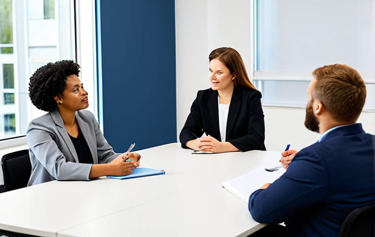 **
"A diverse group of professionals participating in a Nonviolent Communication training session, fully clothed, appropriate attire. The scene is a bright and modern office space with participants actively listening and engaging in empathetic dialogue. Some are taking notes. Focus on positive body language and connection. safe for work, professional, family-friendly, perfect anatomy, natural proportions, well-formed hands, proper finger count."
**