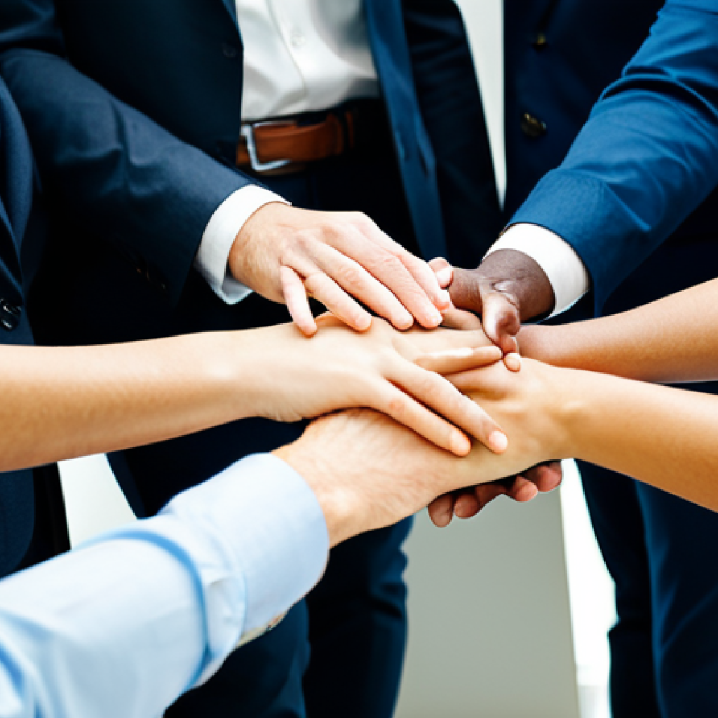 비폭력 커뮤니케이션의 정서적 영향 - Cultivating Empathy**

"A diverse group of colleagues in a modern office setting, actively listening...