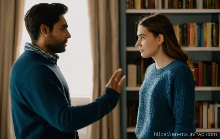 비폭력 커뮤니케이션의 한계 극복하기 - Embracing the Mess with Intentional Connection**

**Prompt:** A dynamic, medium-shot image capturing...