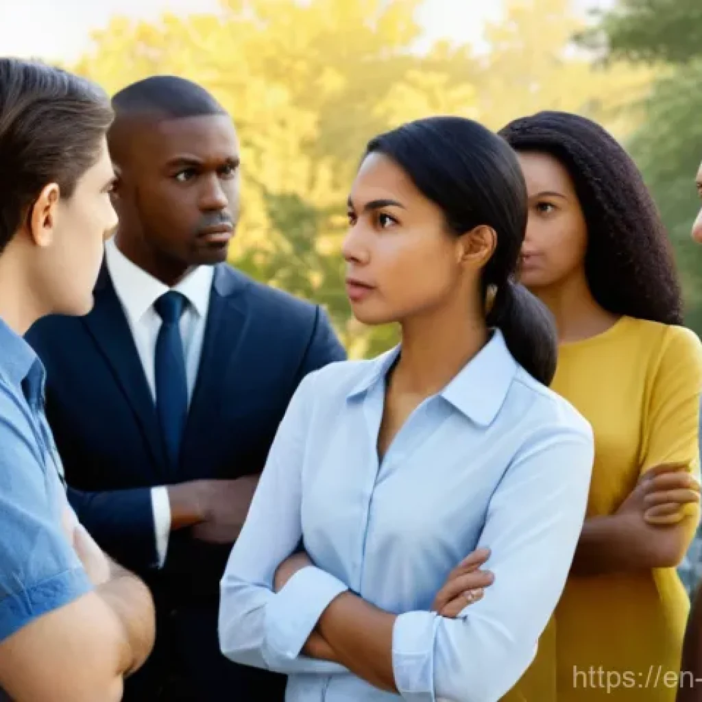 비폭력 커뮤니케이션을 통한 정치적 소통 - **Prompt: Shifting from Blame to Understanding in Political Discourse**
"A photorealistic depict...