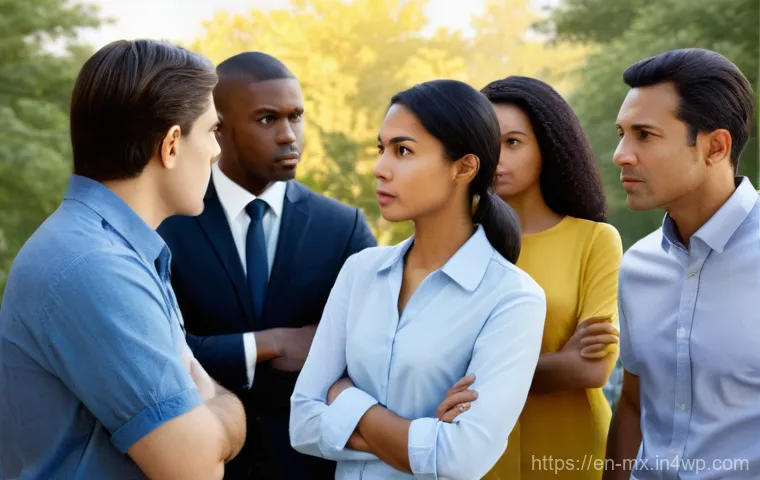 비폭력 커뮤니케이션을 통한 정치적 소통 - **Prompt: Shifting from Blame to Understanding in Political Discourse**
"A photorealistic depict...