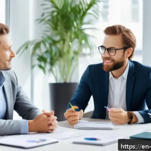 Home 17 비폭력 커뮤니케이션과 갈등의 본질 - A warm, inviting office scene showing a diverse group of professionals engaged in active listening d...